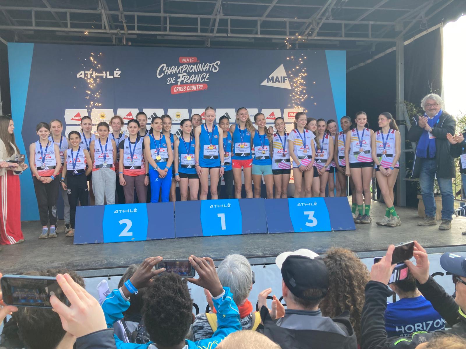 Podium minimes filles