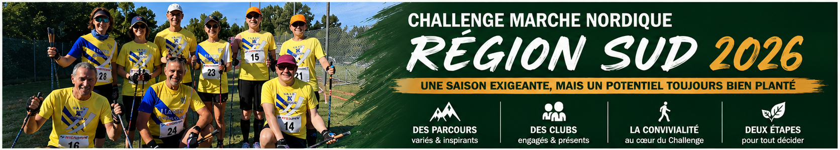 Challenge Marche Nordique Région Sud 2026